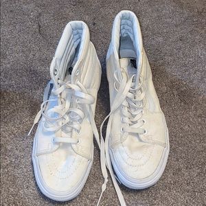 High Top White Vans